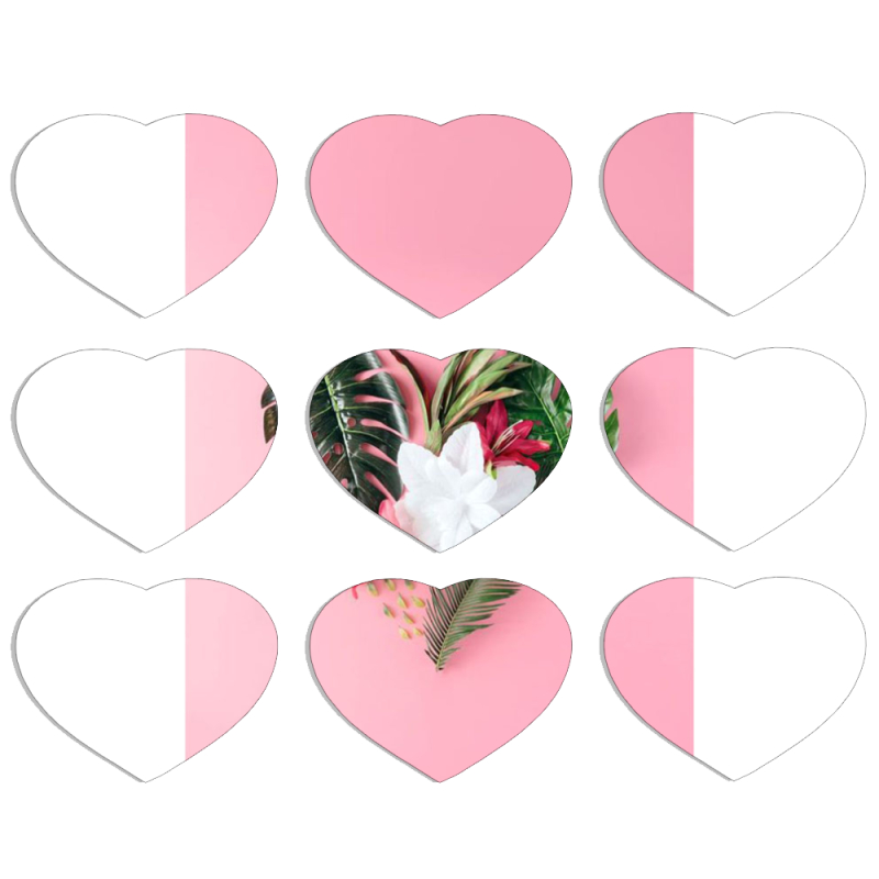 Магнитные фотопазлы Сердце 50 на 50 набор 9 штук 