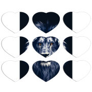 Магнитные фотопазлы Сердце 50 на 50 набор 9 штук 