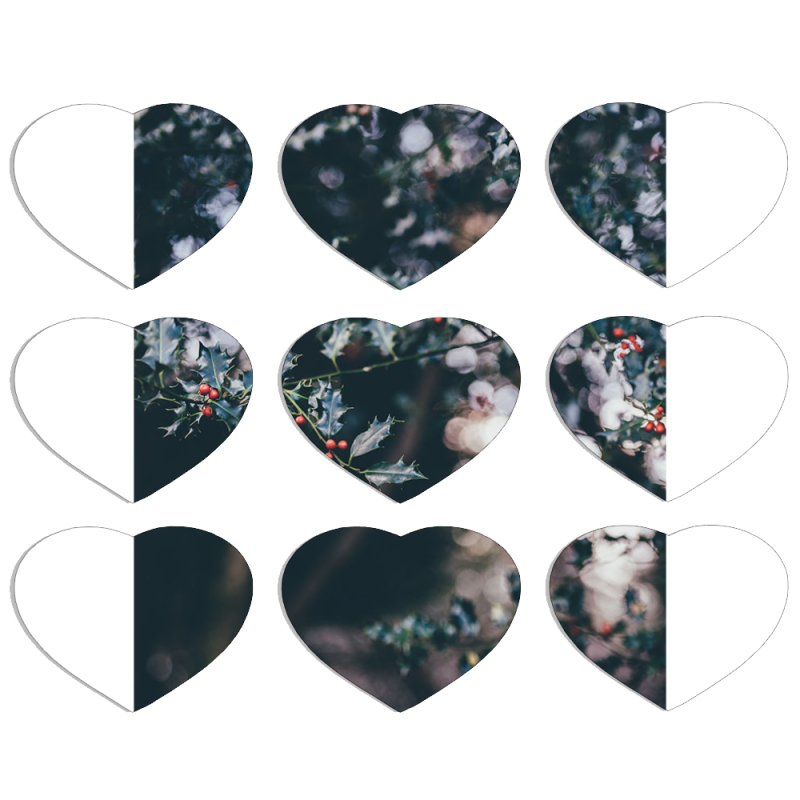 Магнитные фотопазлы Сердце 50 на 50 набор 9 штук 