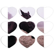 Магнитные фотопазлы Сердце 50 на 50 набор 9 штук 