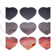 Магнитные фотопазлы Сердце 50 на 50 набор 9 штук 