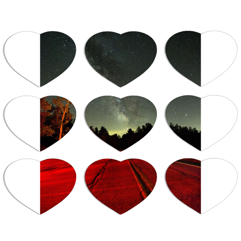 Магнитные фотопазлы Сердце 50 на 50 набор 9 штук 