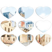 Магнитные фотопазлы Сердце 50 на 50 набор 9 штук 