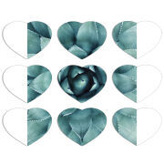 Магнитные фотопазлы Сердце 50 на 50 набор 9 штук 