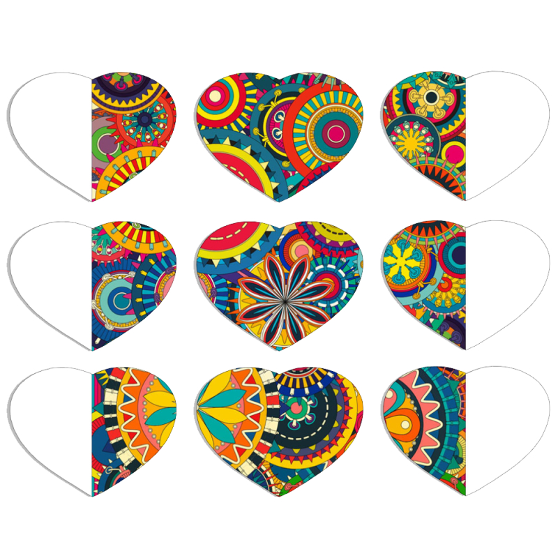 Магнитные фотопазлы Сердце 50 на 50 набор 9 штук Imaginarium