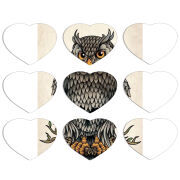 Магнитные фотопазлы Сердце 50 на 50 набор 9 штук 