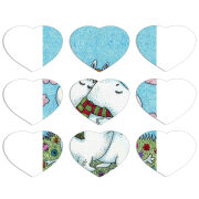 Магнитные фотопазлы Сердце 50 на 50 набор 9 штук Mumintroll