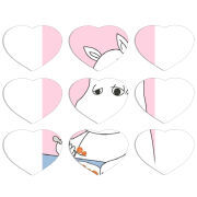 Магнитные фотопазлы Сердце 50 на 50 набор 9 штук Mumintroll