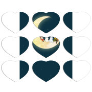 Магнитные фотопазлы Сердце 50 на 50 набор 9 штук Mumintroll