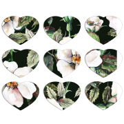 Магнитные фотопазлы Сердце 50 на 50 набор 9 штук Blossom Roses