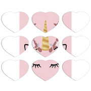 Магнитные фотопазлы Сердце 50 на 50 набор 9 штук 