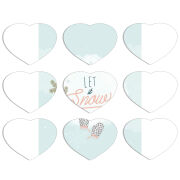 Магнитные фотопазлы Сердце 50 на 50 набор 9 штук 