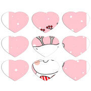 Магнитные фотопазлы Сердце 50 на 50 набор 9 штук 