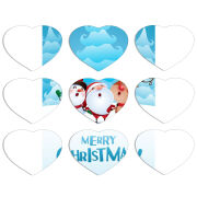 Магнитные фотопазлы Сердце 50 на 50 набор 9 штук 