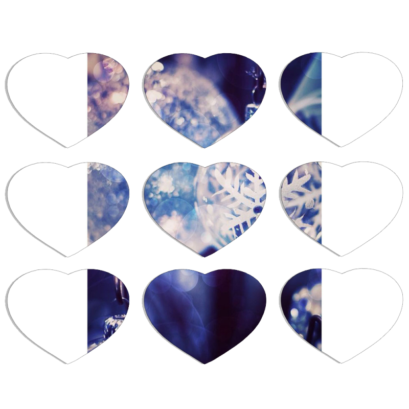 Магнитные фотопазлы Сердце 50 на 50 набор 9 штук 