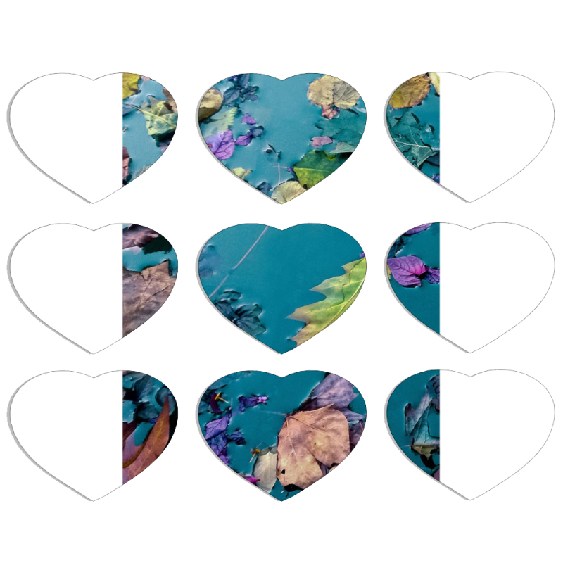 Магнитные фотопазлы Сердце 50 на 50 набор 9 штук 