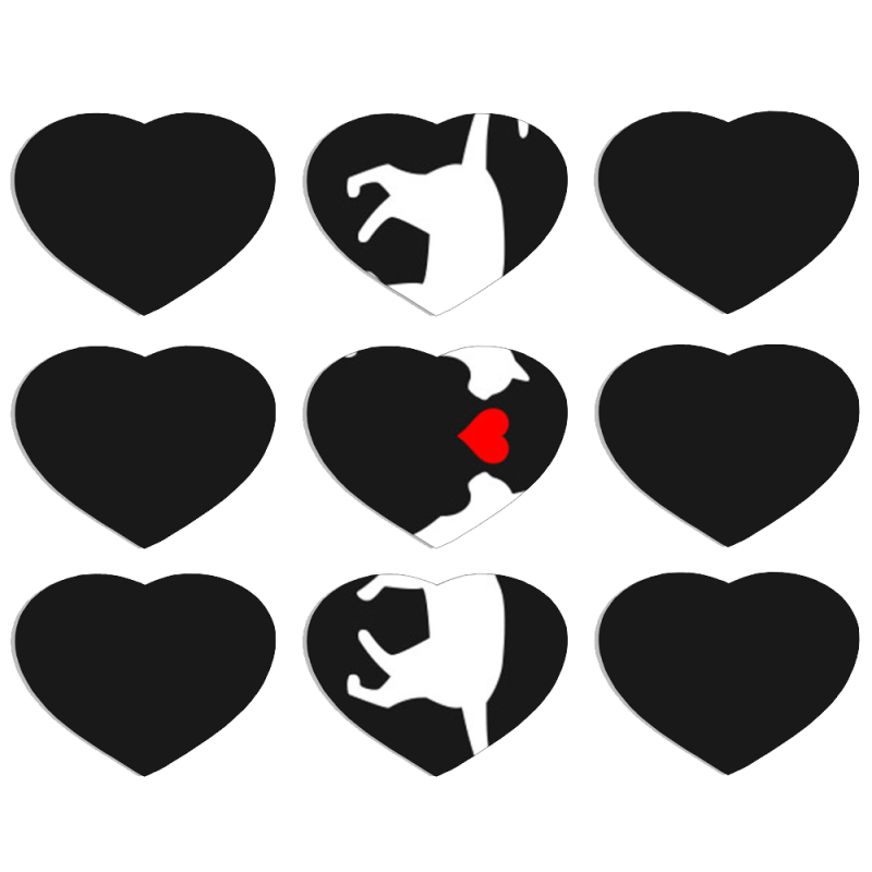 Магнитные фотопазлы Сердце 50 на 50 набор 9 штук 