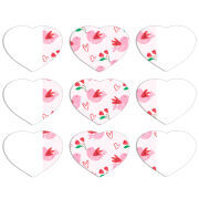 Магнитные фотопазлы Сердце 50 на 50 набор 9 штук 