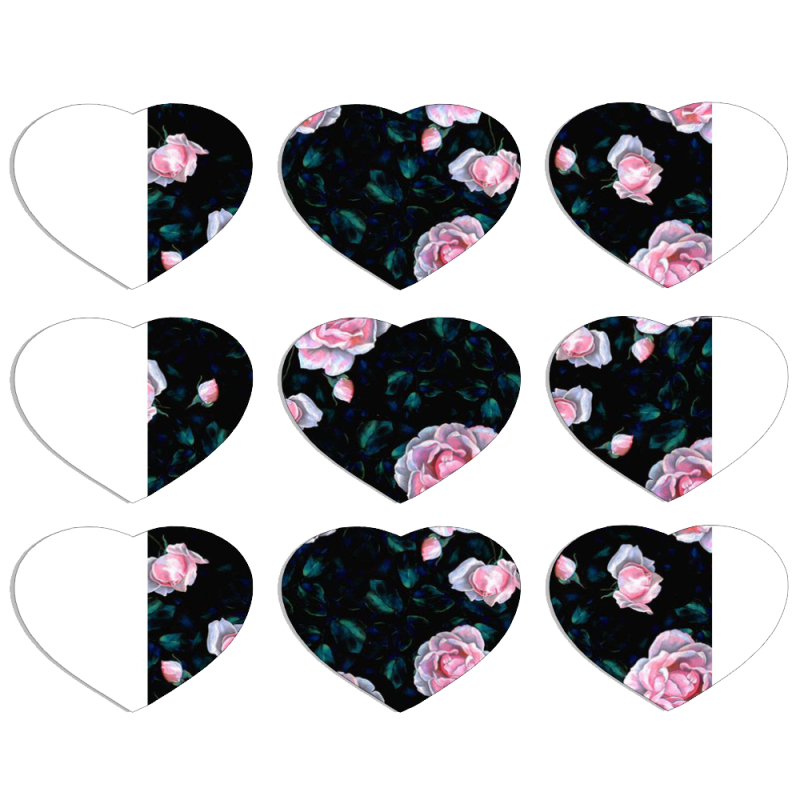 Магнитные фотопазлы Сердце 50 на 50 набор 9 штук 