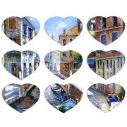 Магнитные фотопазлы Сердце 50 на 50 набор 9 штук 