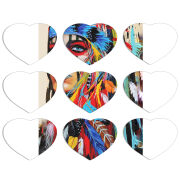 Магнитные фотопазлы Сердце 50 на 50 набор 9 штук 