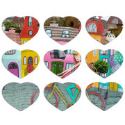 Магнитные фотопазлы Сердце 50 на 50 набор 9 штук 