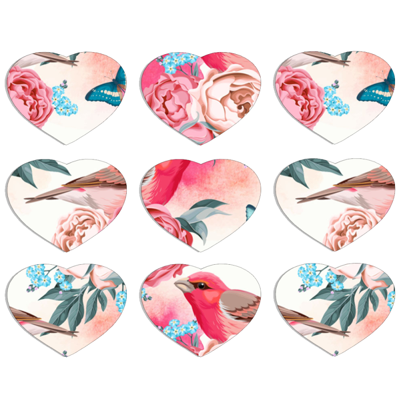 Магнитные фотопазлы Сердце 50 на 50 набор 9 штук 