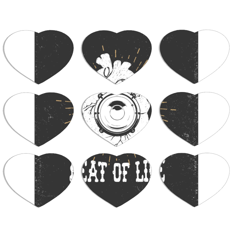 Магнитные фотопазлы Сердце 50 на 50 набор 9 штук 