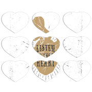 Магнитные фотопазлы Сердце 50 на 50 набор 9 штук 