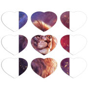 Магнитные фотопазлы Сердце 50 на 50 набор 9 штук 