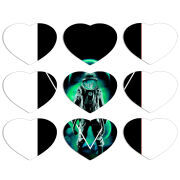 Магнитные фотопазлы Сердце 50 на 50 набор 9 штук 