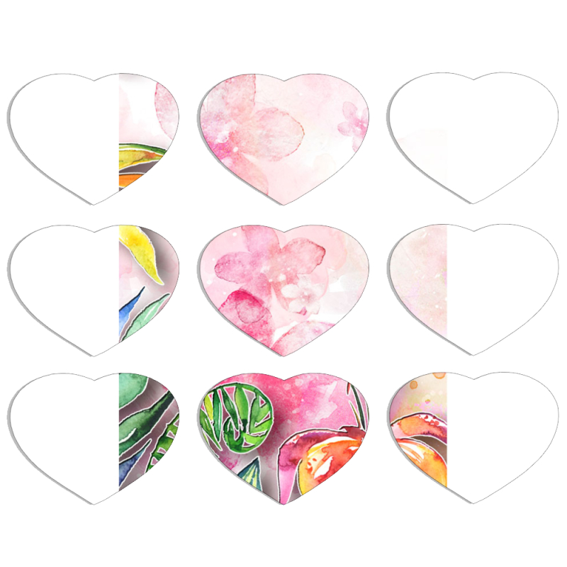 Магнитные фотопазлы Сердце 50 на 50 набор 9 штук 