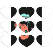 Магнитные фотопазлы Сердце 50 на 50 набор 9 штук 