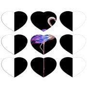 Магнитные фотопазлы Сердце 50 на 50 набор 9 штук 