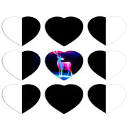 Магнитные фотопазлы Сердце 50 на 50 набор 9 штук 