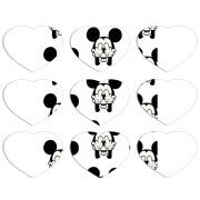 Магнитные фотопазлы Сердце 50 на 50 набор 9 штук 