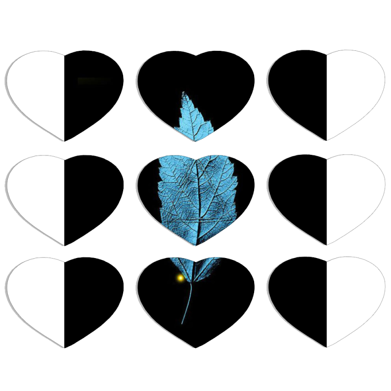Магнитные фотопазлы Сердце 50 на 50 набор 9 штук 