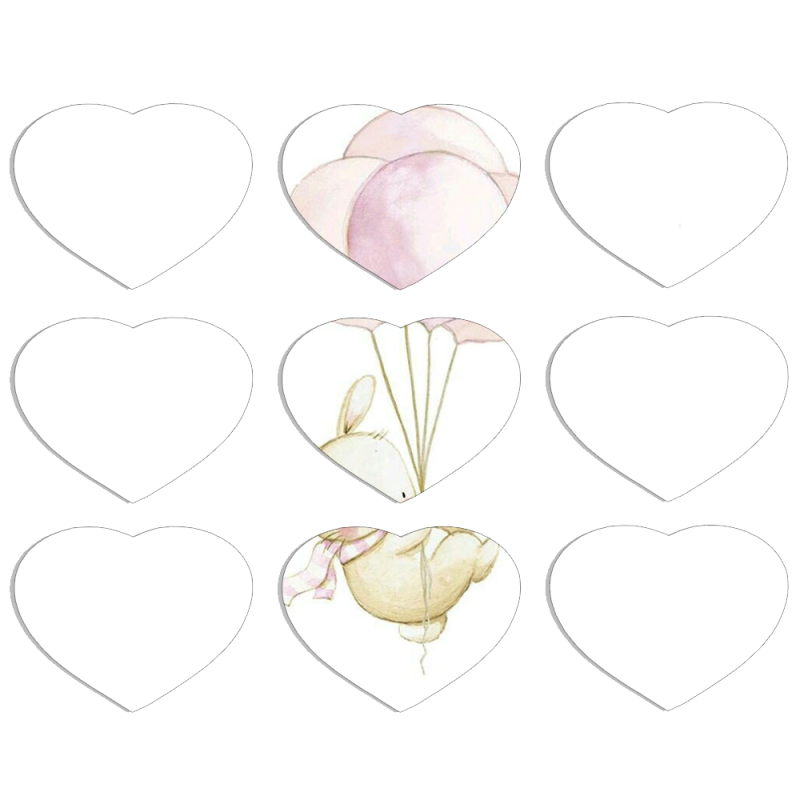 Магнитные фотопазлы Сердце 50 на 50 набор 9 штук 