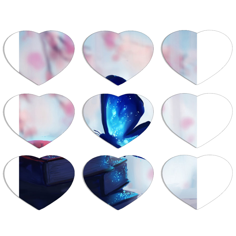 Магнитные фотопазлы Сердце 50 на 50 набор 9 штук 
