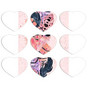 Магнитные фотопазлы Сердце 50 на 50 набор 9 штук 