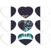 Магнитные фотопазлы Сердце 50 на 50 набор 9 штук 