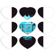 Магнитные фотопазлы Сердце 50 на 50 набор 9 штук 