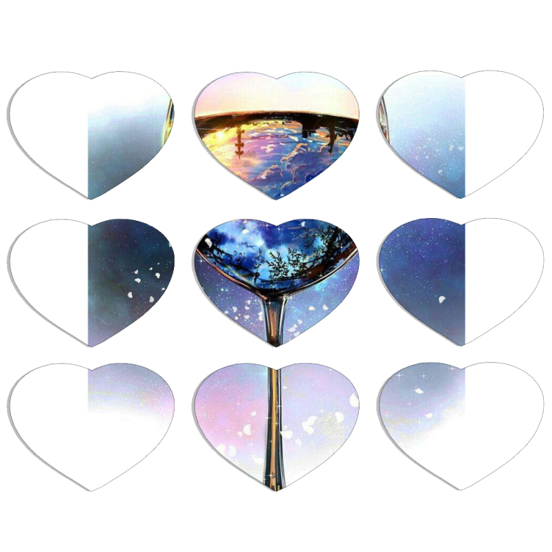 Магнитные фотопазлы Сердце 50 на 50 набор 9 штук 