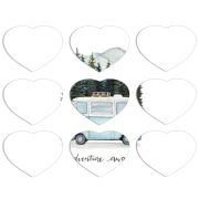 Магнитные фотопазлы Сердце 50 на 50 набор 9 штук 