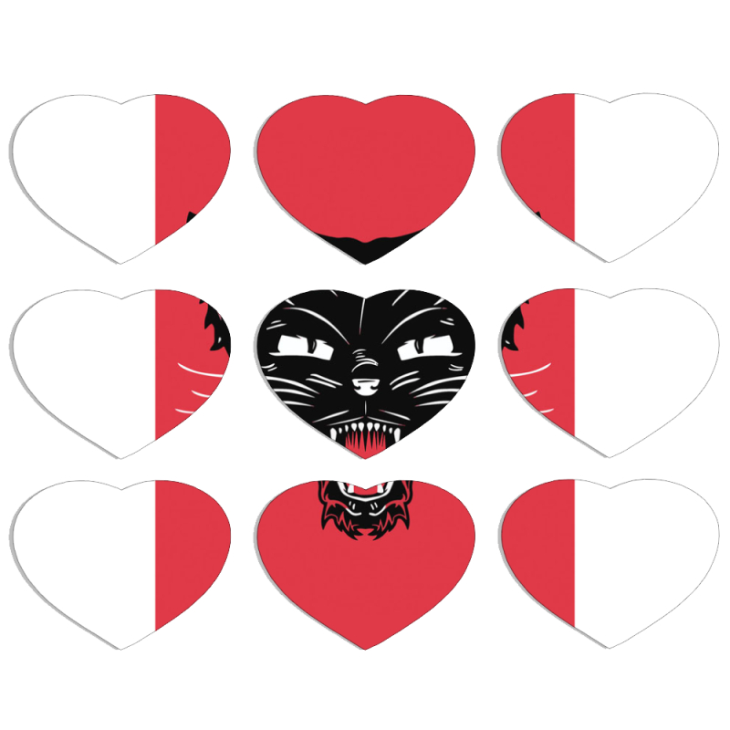 Магнитные фотопазлы Сердце 50 на 50 набор 9 штук 