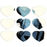 Магнитные фотопазлы Сердце 50 на 50 набор 9 штук 