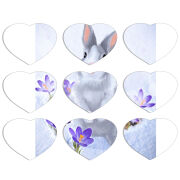 Магнитные фотопазлы Сердце 50 на 50 набор 9 штук 