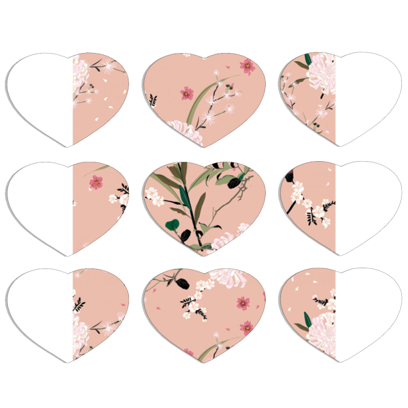 Магнитные фотопазлы Сердце 50 на 50 набор 9 штук 