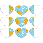 Магнитные фотопазлы Сердце 50 на 50 набор 9 штук 