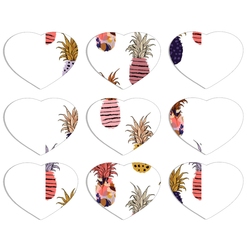 Магнитные фотопазлы Сердце 50 на 50 набор 9 штук 